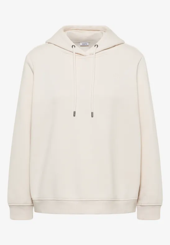 Kapuzen Sweatshirt light greige