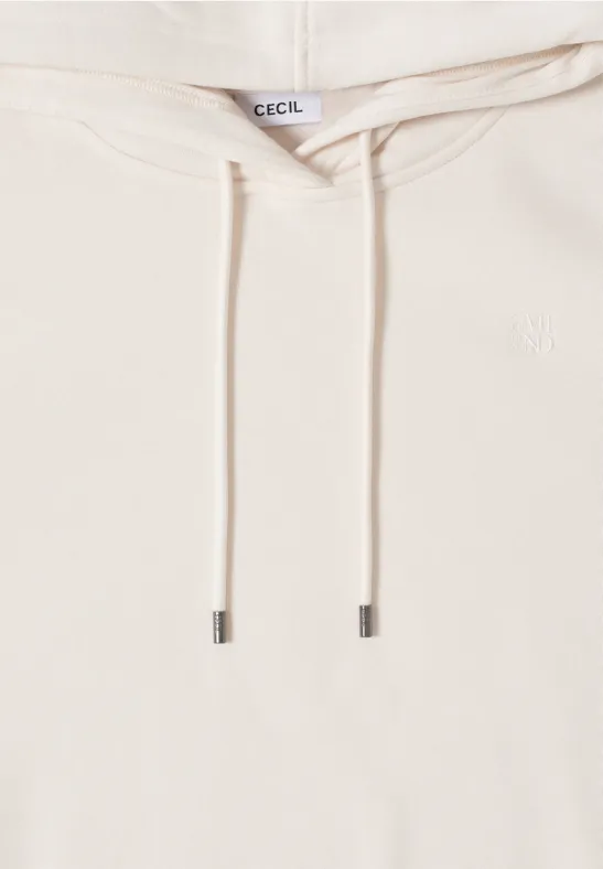Kapuzen Sweatshirt light greige