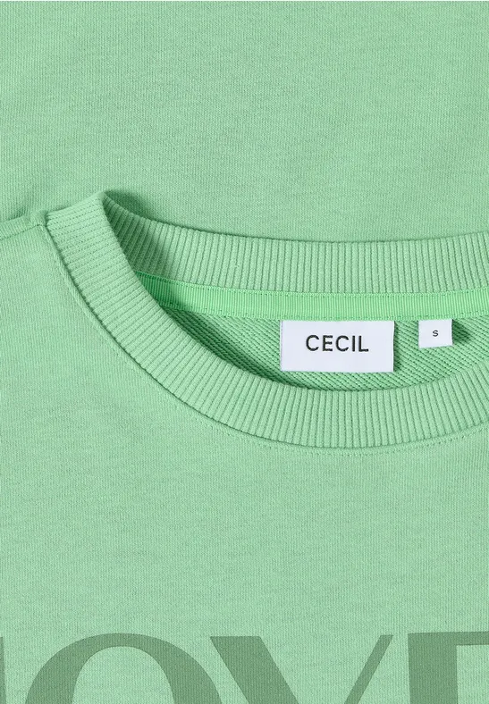 Sweat-shirt avec cordon de serrage fennel green
