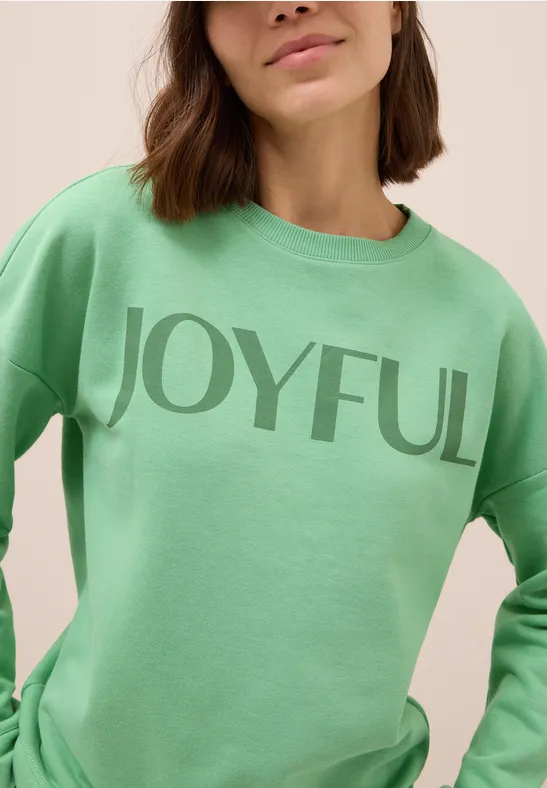 Sweat-shirt avec cordon de serrage fennel green
