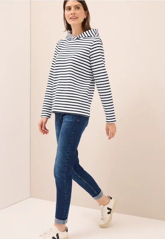 Gestreiftes Sweatshirt urban dark blue