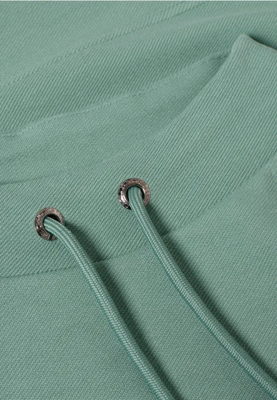 Funnel Neck Strukturshirt jewel green