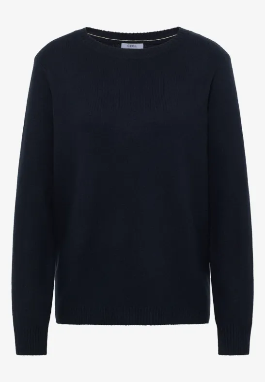Softer Pullover in Unifarbe universal blue