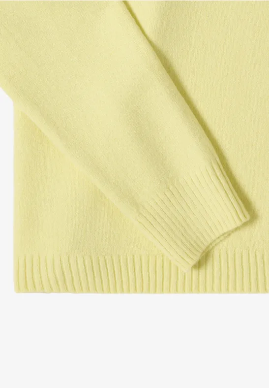 Softer Pullover in Unifarbe iced yellow