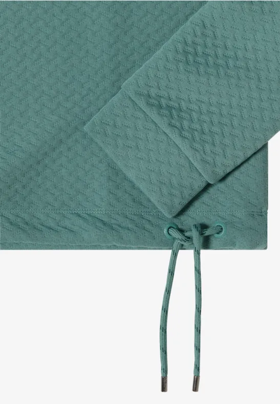 Sweatshirt mit Struktur jewel green