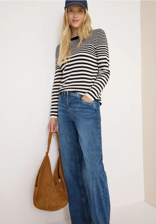 Gestreifter Pullover urban dark blue