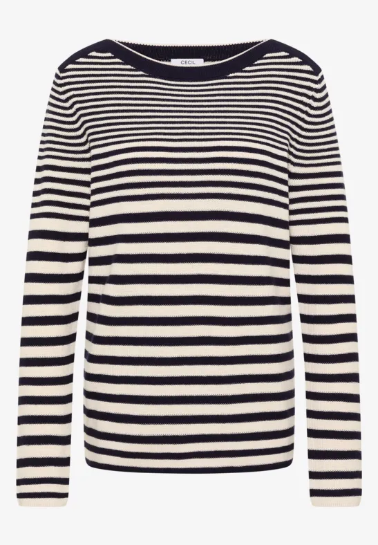 Gestreifter Pullover urban dark blue