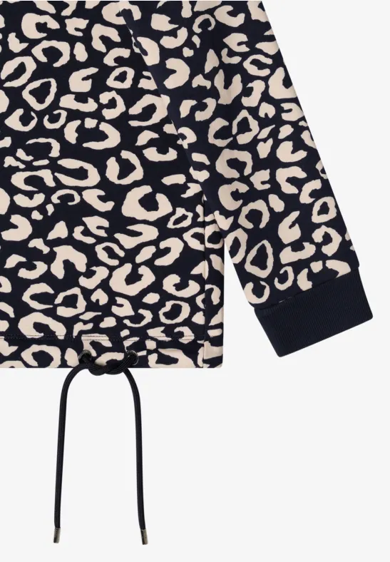Sweatshirt mit Leo-Muster urban dark blue