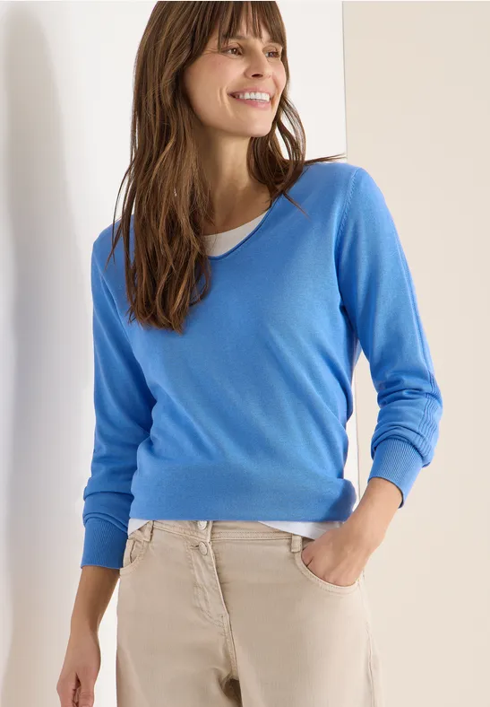 Basic Pullover fountain blue