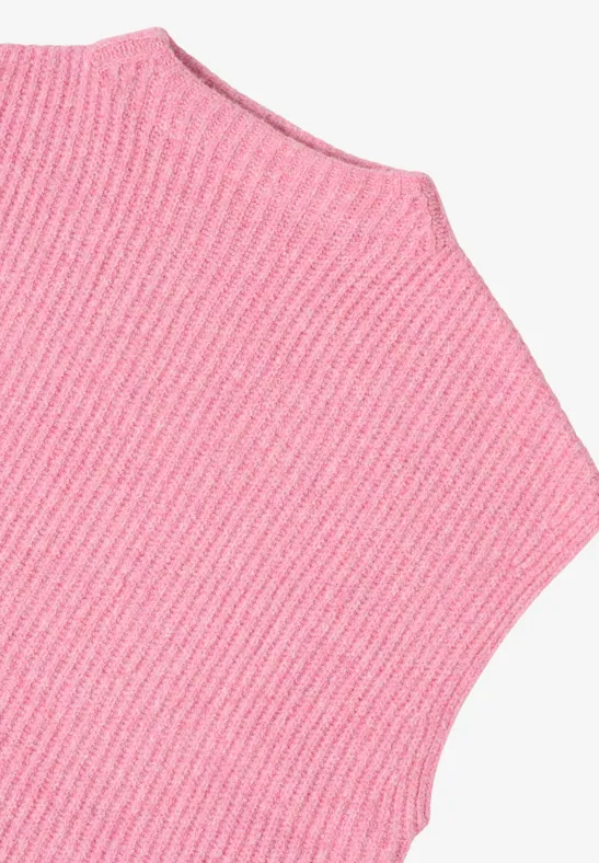 Pullunder mit Strickdetail dark blossom melange