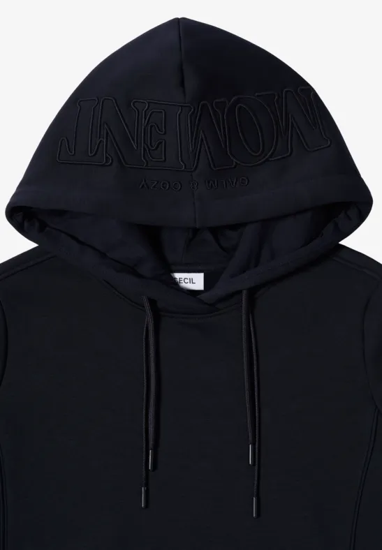 Hoodie mit Stickerei urban dark blue