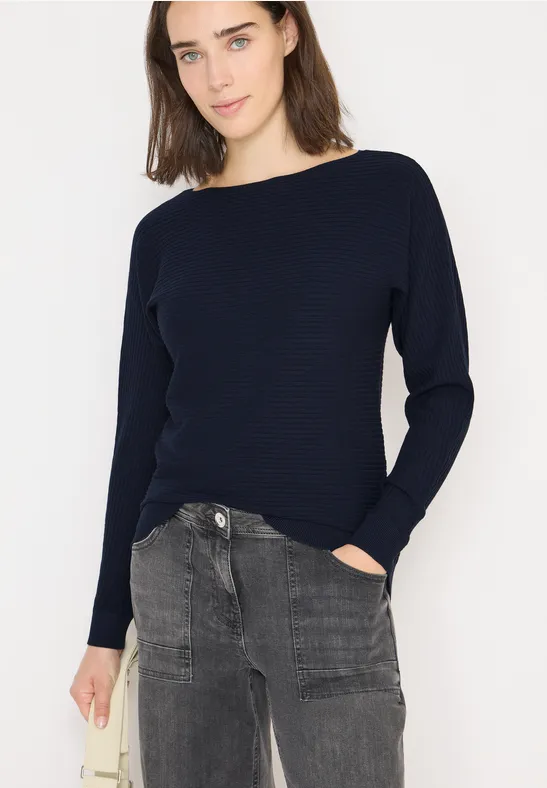 Cosy Strukturmix Dolman urban dark blue