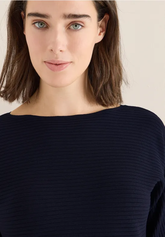 Cosy Strukturmix Dolman urban dark blue