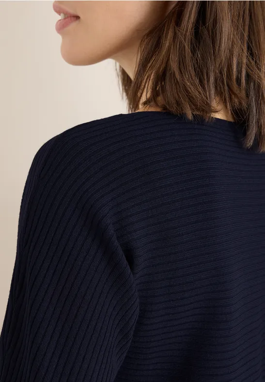 Cosy Strukturmix Dolman urban dark blue