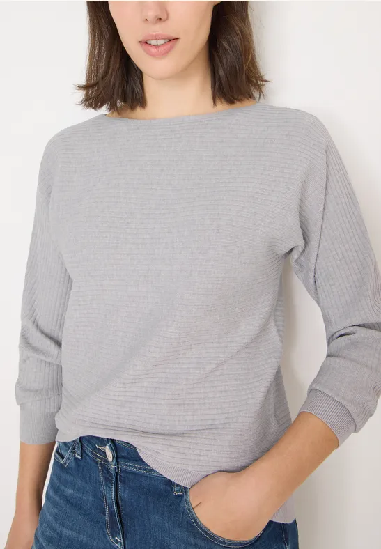 Cosy Strukturmix Dolman luna grey melange