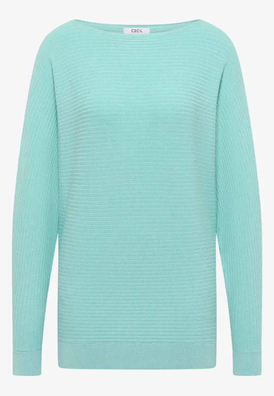 Cosy structuurmix Dolman light foam blue