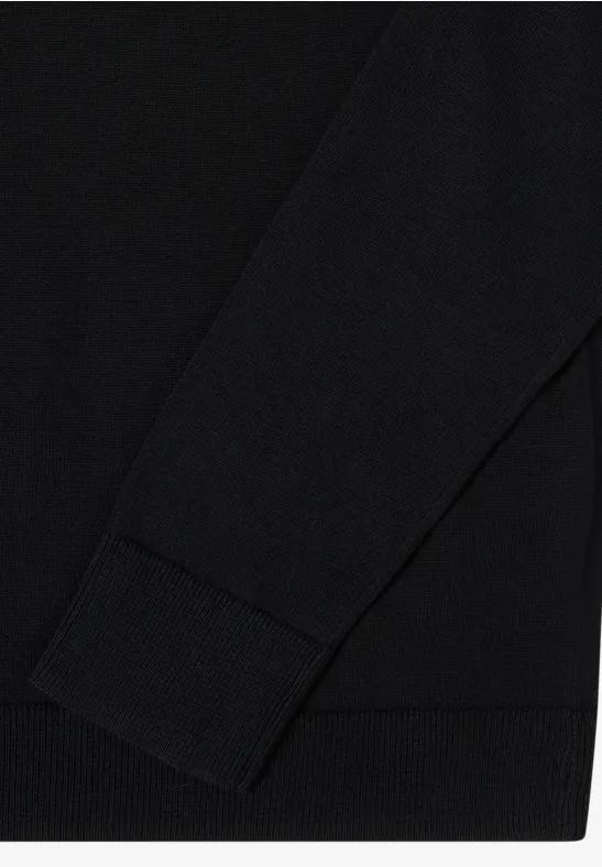 Basic Rollkragenpullover Black