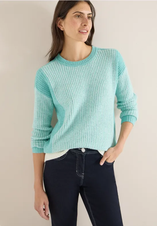Softer Mouliné Pullover light foam blue