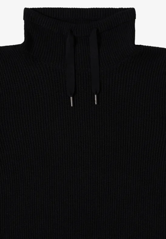 Pull-over en couleur unie Black