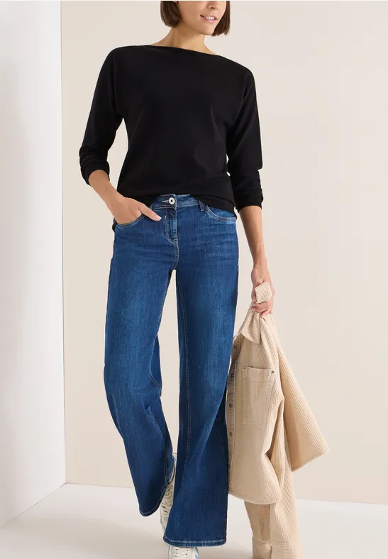 Pullover mit Glitzereffekt Black