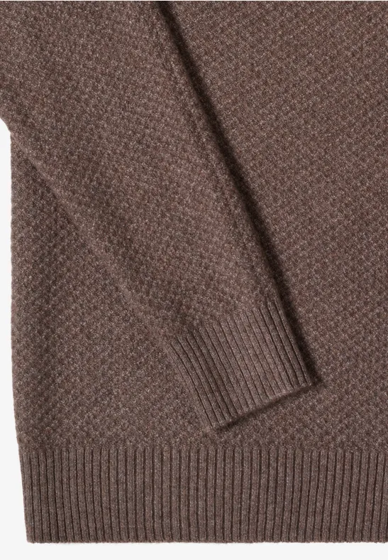 Structure du pull à col roulé mushroom taupe melange