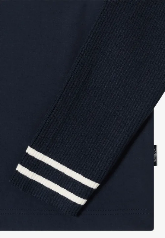 Sweatshirt mit Strickärmeln universal blue