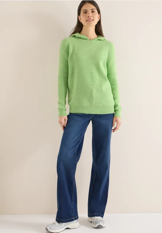 Softer Kapuzenpullover bamboo green melange
