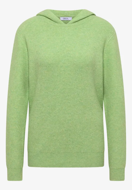 Softer Kapuzenpullover bamboo green melange