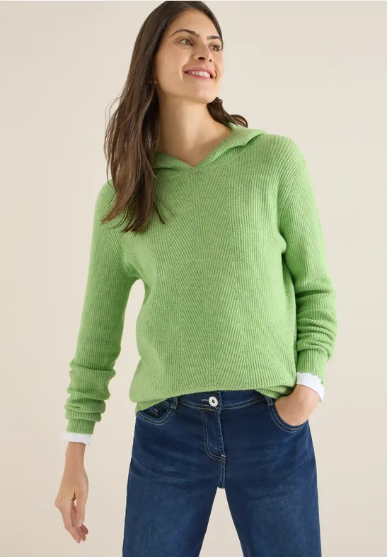 Softer Kapuzenpullover bamboo green melange