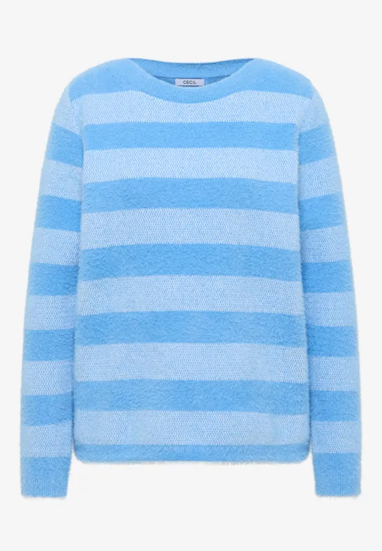 Federgarnpullover fountain blue