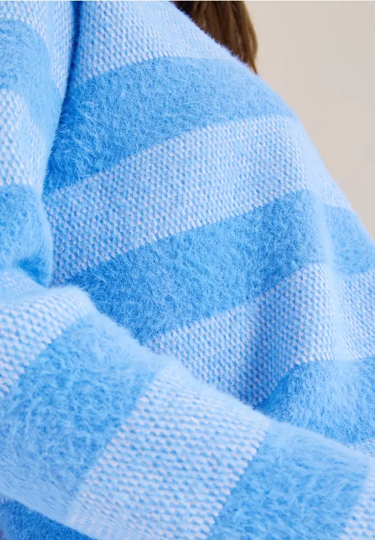 Federgarnpullover fountain blue