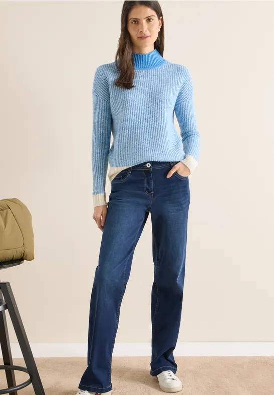 Softer Mouline Pullover fountain blue