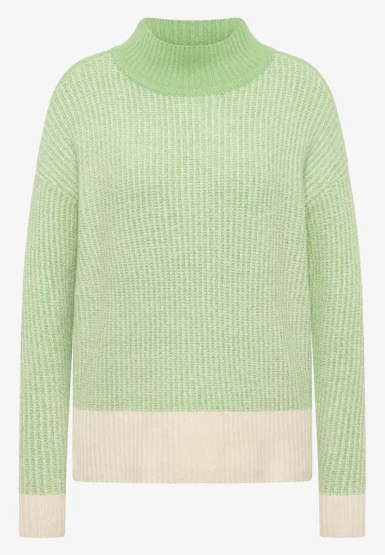 Softer Mouline Pullover bamboo green
