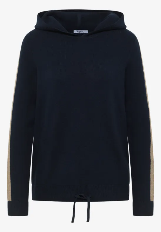 Hoodie mit Gallonstreifen universal blue