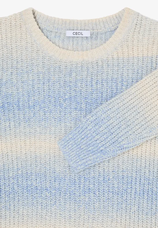 Space Dye Pullover fountain blue melange