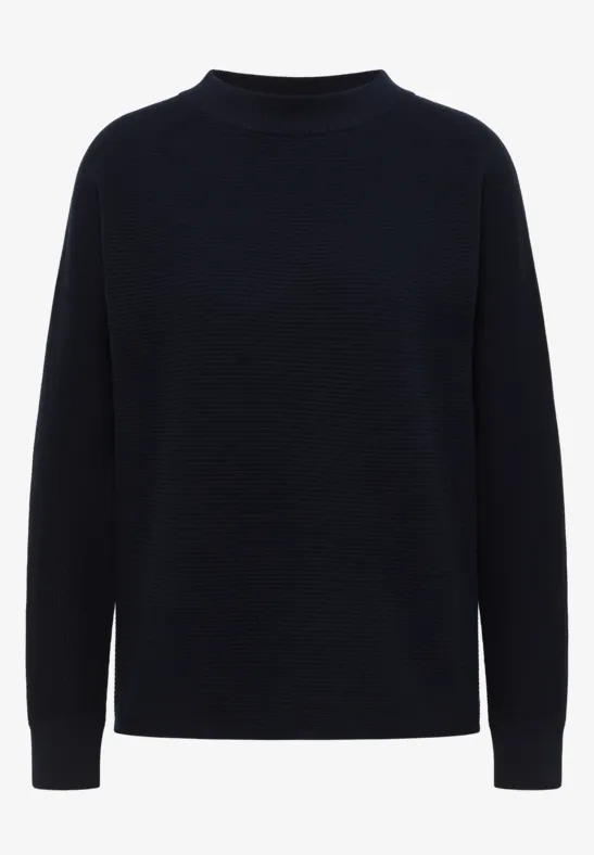 Dolman Strukturpullover universal blue