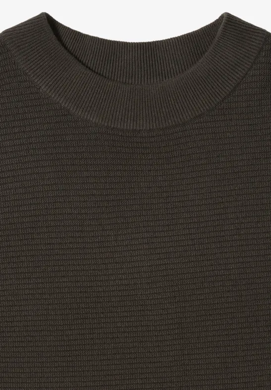 Dolman Strukturpullover raw khaki