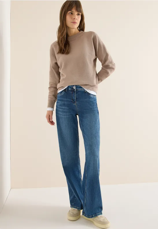 Dolman Strukturpullover urban camel