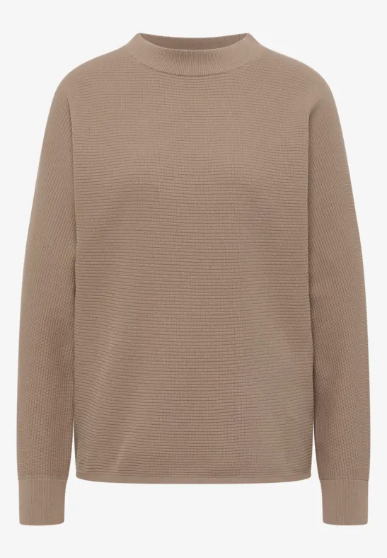 Dolman Strukturpullover urban camel