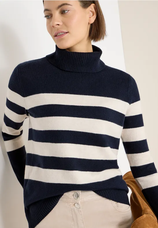 Softer Rollkragenpullover universal blue