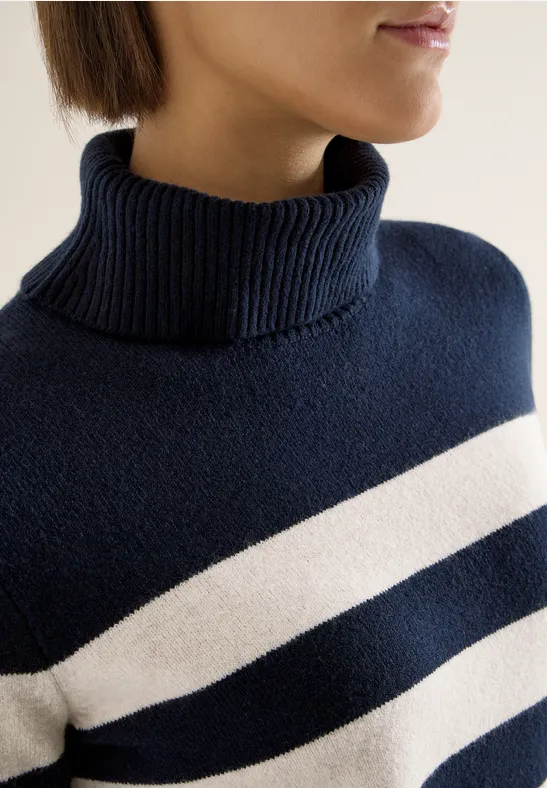 Softer Rollkragenpullover universal blue