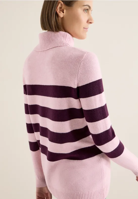 Softer Rollkragenpullover blossom glow melange