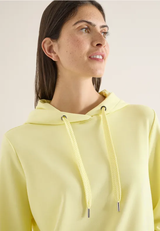 Hoodie mit Backprint iced yellow