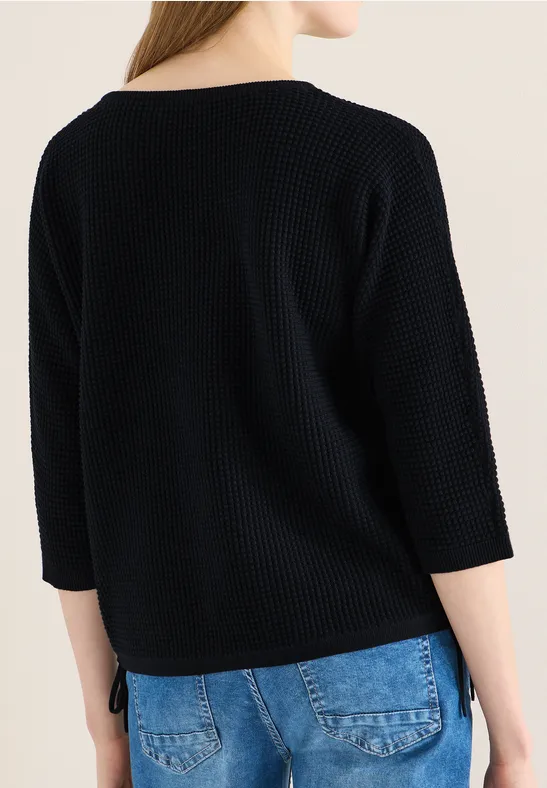 3/4-Arm Pullover in Dolman Passform universal blue