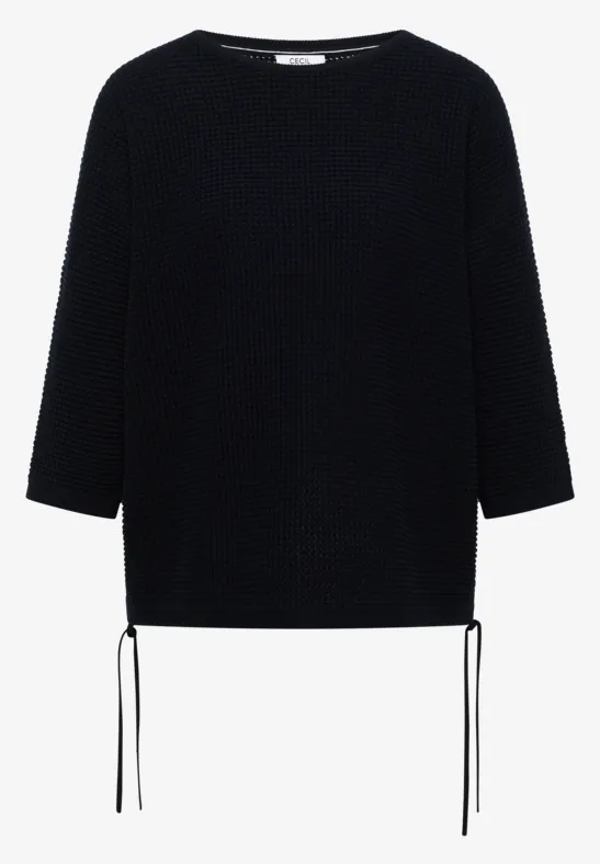 3/4-Arm Pullover in Dolman Passform universal blue