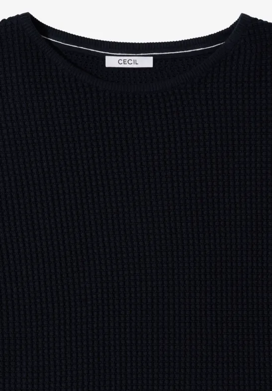 3/4-Arm Pullover in Dolman Passform universal blue