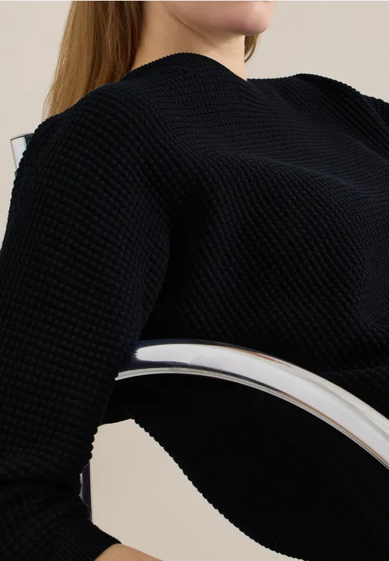 3/4-Arm Pullover in Dolman Passform universal blue