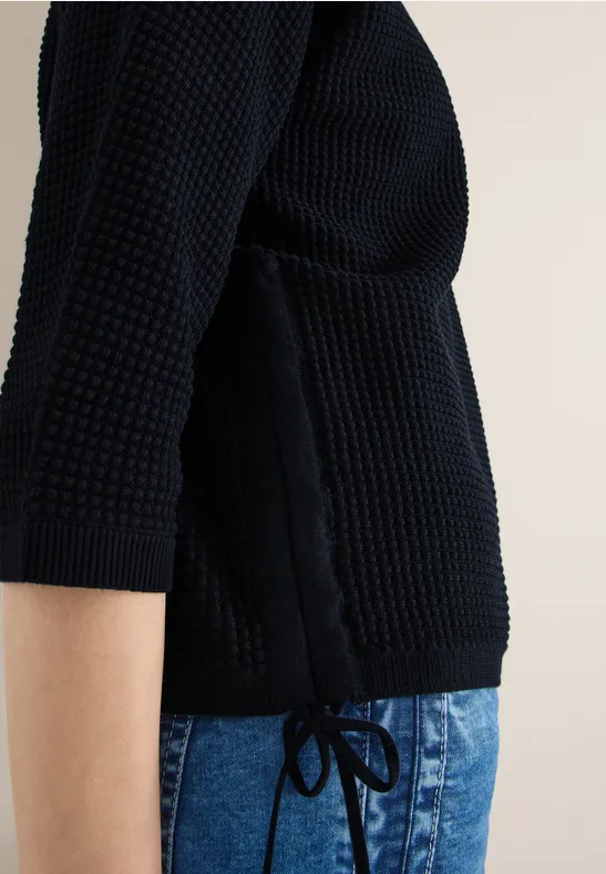 3/4-Arm Pullover in Dolman Passform universal blue