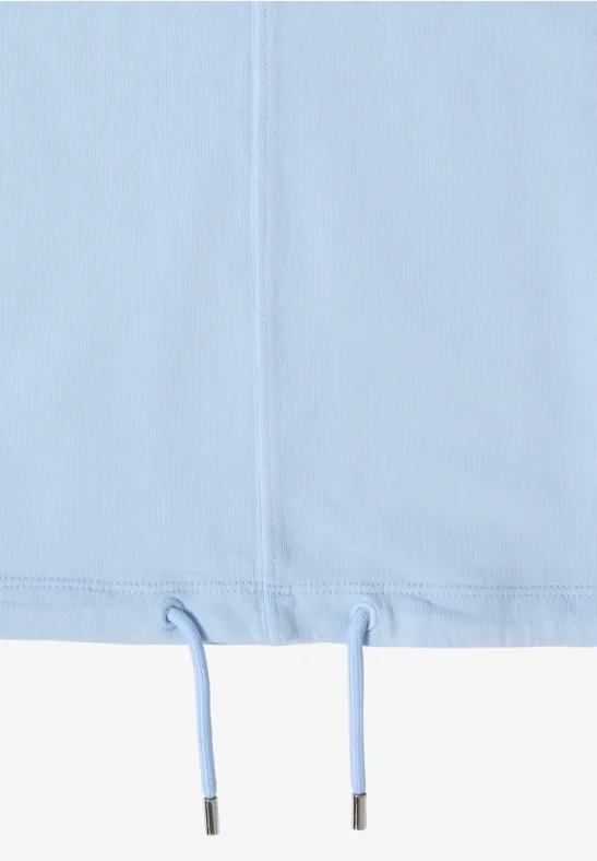 3/4- Arm Sweatshirt mit Tunnelzug fresh water blue