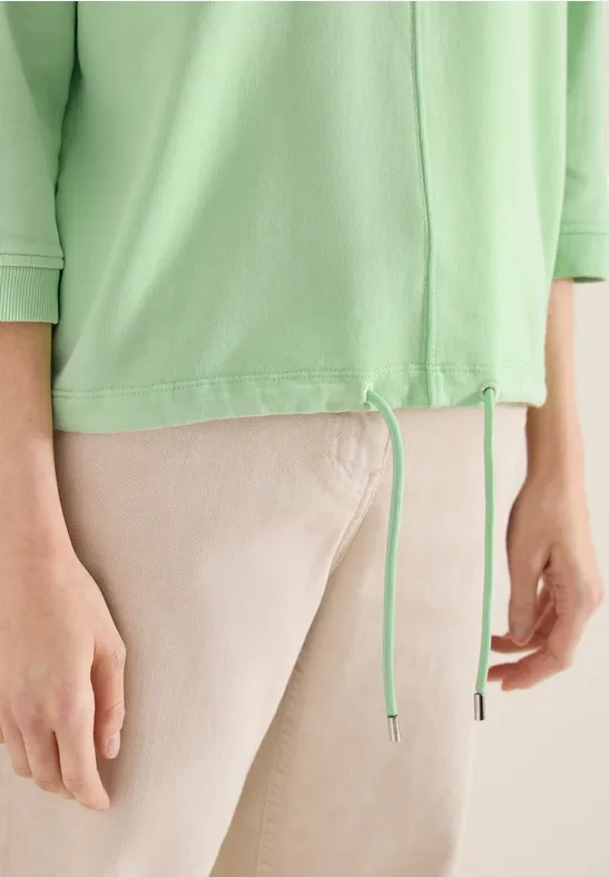 3/4- Arm Sweatshirt mit Tunnelzug juicy lime